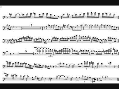 Elliot Mason 'Sunny Side Of The Street' Trombone Solo Transcription
